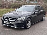 Used Mercedes C220 AMG line 170 HP (125 kW) 2016 Black Estate