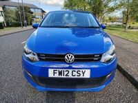 Used VW Polo Match 60 HP (44 kW) 2012 Blue Hatchback