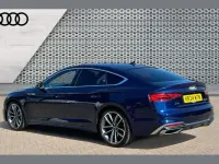 Used Audi A5 S-Line 200 HP (147 kW) 2024 Blue Hatchback