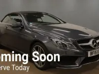 Used Mercedes E220 AMG line 177 HP (130 kW) 2015 Grey Cabriolet
