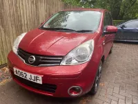 Used Nissan Note N-TEC 110 HP (80 kW) 2012 Red Hatchback