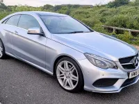 Used Mercedes E350 AMG line 254 HP (186 kW) 2016 Silver Coupe