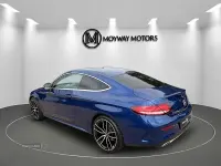 Used Mercedes C220 AMG line 194 HP (142 kW) 2021 Blue Coupe