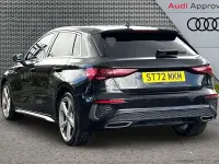 Used Audi A3 S-Line 148 HP (108 kW) 2022 Black Hatchback