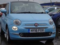 Used Fiat 500 Lounge 69 HP (50 kW) 2016 Blue Hatchback