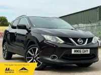 Used Nissan Qashqai Tekna 115 HP (84 kW) 2016 Black SUV