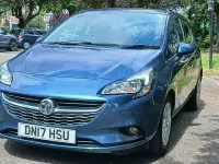 Used Vauxhall Corsa Design Edition 90 HP (66 kW) 2017 Blue Hatchback