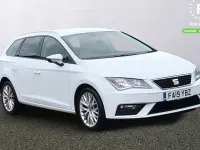 Used Seat Leon Sport 131 HP (96 kW) 2019 White Estate