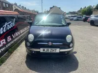 Used Fiat 500 Lounge 99 HP (72 kW) 2011 Blue Cabriolet