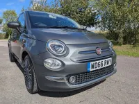 Used Fiat 500 Lounge 95 HP (69 kW) 2017 Grey Hatchback