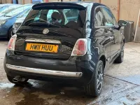 Used Fiat 500 Lounge 69 HP (50 kW) 2011 Black Hatchback