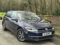 Used VW Golf VII SE 150 HP (110 kW) 2018 Blue Hatchback