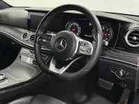 Used Mercedes E220 AMG line 194 HP (142 kW) 2018 Blue Sedan