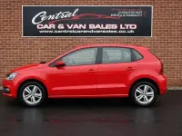 Used VW Polo Match 59 HP (43 kW) 2016 Red Hatchback