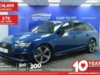 Used Audi A4 Black Edition 150 HP (110 kW) 2019 Blue Estate