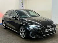 Used Audi A3 Sportback S-Line 2022 Black Hatchback
