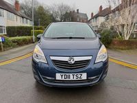 Used Vauxhall Meriva 100 HP (73 kW) 2011 Blue MPV