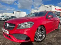 Used Mercedes A180 AMG line 109 HP (80 kW) 2017 Red Hatchback