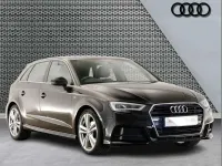 Used Audi A3 S-Line 150 HP (110 kW) 2017 Black Hatchback