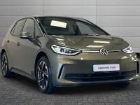 New VW ID.3 Pro 150 kW (204 HP) 2026 Dark olivine green with solid black roof Hatchback