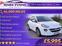 Used Vauxhall Adam Jam 2014 White Hatchback