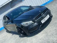 Used Mercedes CLA220 Shooting Brake AMG line 177 HP (130 kW) 2017 Black Estate