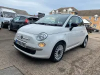 Used Fiat 500 Lounge 69 HP (50 kW) 2014 White Hatchback