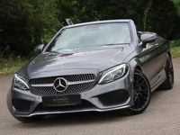Used Mercedes C220 AMG line 170 HP (125 kW) 2018 Grey Cabriolet