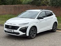 Gebraucht Hyundai Kona N Line 120 PS (88 kW) 2021 Weiß SUV