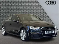Used Audi A3 S-Line 150 HP (110 kW) 2018 Black Sedan