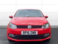 Used VW Polo Match 90 HP (66 kW) 2016 Red Hatchback
