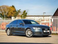 Used Audi A6 S-Line 204 HP (150 kW) 2014 Blue Sedan