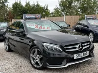 Used Mercedes C220 AMG line 2016 Black Sedan