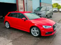 Used Audi A3 S-Line 148 HP (108 kW) 2014 Red Hatchback