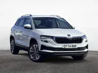 Used Skoda Karoq SE L 150 HP (110 kW) 2024 Moon white metallic SUV
