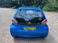 Used Toyota Aygo 68 HP (50 kW) 2010 Blue Hatchback