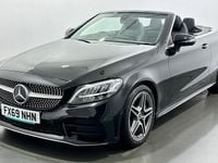 Used Mercedes C300 AMG line 258 HP (189 kW) 2019 Black Cabriolet