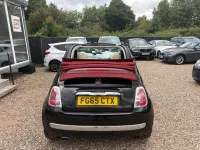 Used Fiat 500 Lounge 69 HP (50 kW) 2015 Black Cabriolet