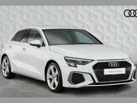 Used Audi A3 S-Line 150 HP (110 kW) 2022 White Sedan