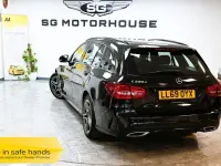 Used Mercedes C220 AMG line 194 HP (142 kW) 2019 Black Estate
