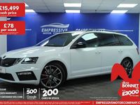 Used Skoda Octavia vRS 245 HP (180 kW) 2019 White Estate