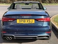 Used Audi A3 Cabriolet S-Line 150 HP (110 kW) 2018 Blue Cabriolet