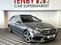 Used Mercedes C350e AMG line 294 HP (216 kW) 2017 Grey Estate