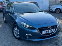 Used Mazda 3 105 HP (77 kW) 2016 Blue Hatchback