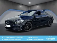 Used Mercedes CLA180 AMG line 122 HP (89 kW) 2017 Black Sedan