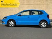 Used VW Polo SE 60 HP (44 kW) 2014 Blue Hatchback