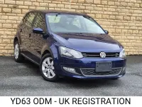 Used VW Polo Match 90 HP (66 kW) 2015 Blue Hatchback