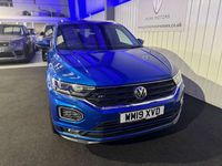 Begagnad VW T-Roc R-line 150 HK (110 kW) 2019 Blå SUV