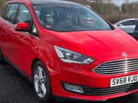 Used Ford Grand C-Max Titanium X 120 HP (88 kW) 2018 Red MPV