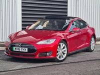 Used Tesla Model S 314 kW (428 HP) 2016 Red Hatchback